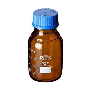بطری درپیچدار رنگی (قهوه ای)